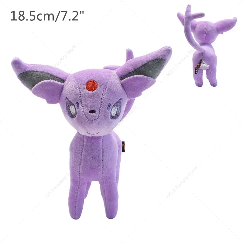 14 Stil Stehendes Eevee Plüschtier Pokemon Shiny Umbreon Vaporeon Jolteon Flareon Espeon Leafeon Gefüllte Puppe Peluche Geschenk