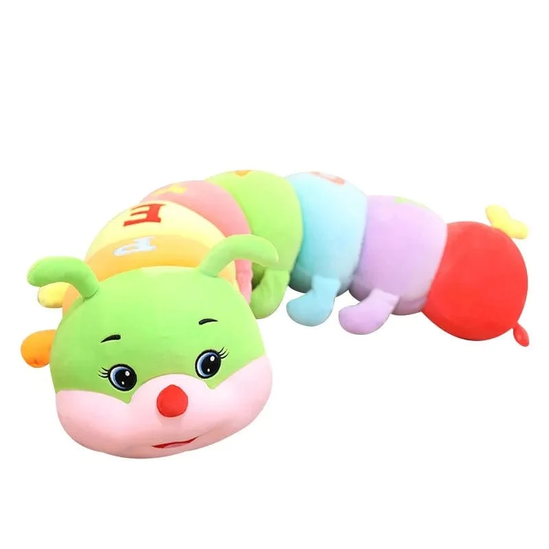 70 cm-110 cm Schönes, weiches, buntes Raupen-Plüschtierkissen für Kinder, ausgestopfte Plüschtiere, Wurm, weiche Plüschpuppe, Geburtstagsgeschenk