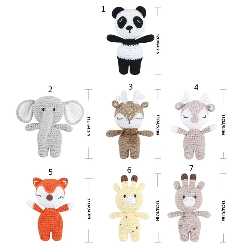 Schönes gehäkeltes Stofftier Spielzeug Handgemachtes Geschenk Couch Desktop Dekoration Cartoon Baby Shower Geschenk Gehäkeltes Spielzeug Dropshipping