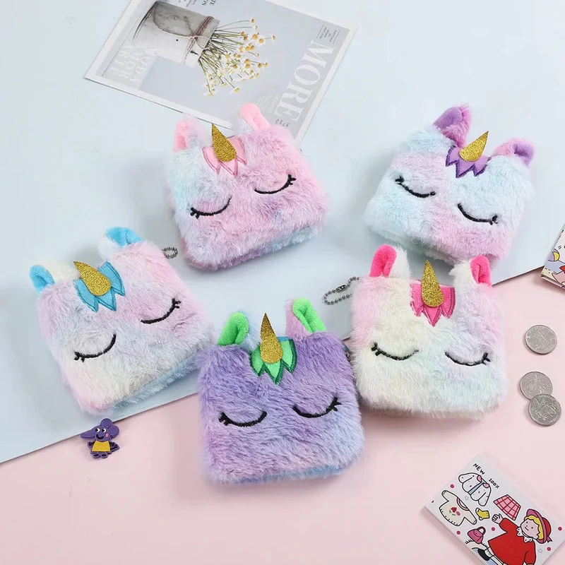 Kinder-Bauchtasche, süßes Einhorn-Plüschtier, Gürtel, Farbverlauf, Brusttasche, Cartoon-Münzengeldbörse, Reise-Brusttasche, Mädchen-Hüfttasche