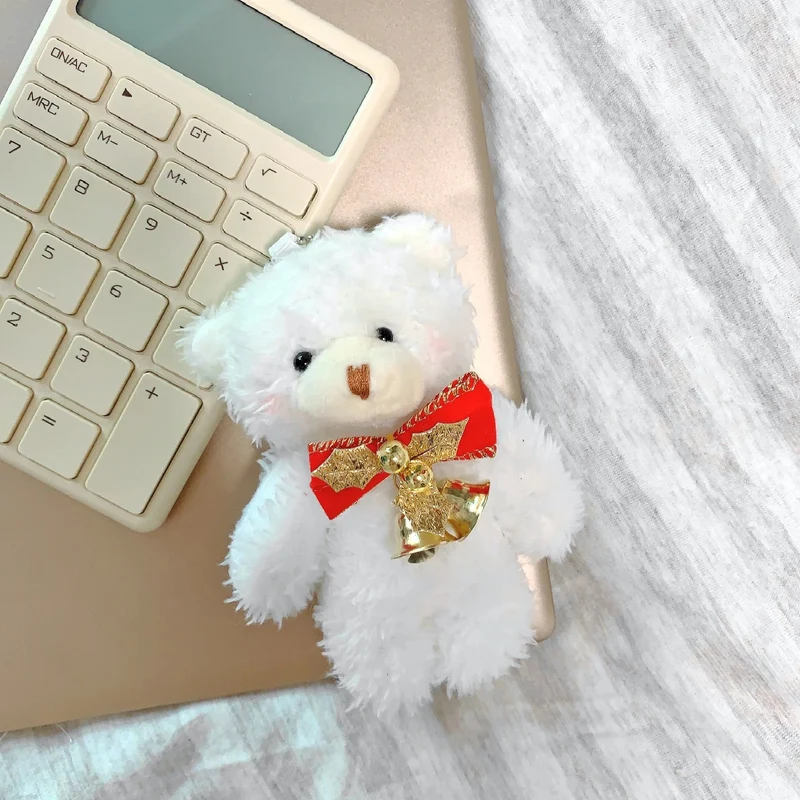 12cm Nette Erröten Teddybär Plüsch Spielzeug Cartoon Kaninchen Bunny Tier Plüsch Puppen Keychain Anhänger Mädchen Kleines Geschenk Großhandel
