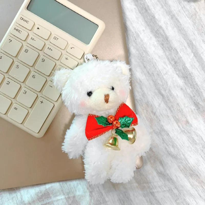 12cm Nette Erröten Teddybär Plüsch Spielzeug Cartoon Kaninchen Bunny Tier Plüsch Puppen Keychain Anhänger Mädchen Kleines Geschenk Großhandel