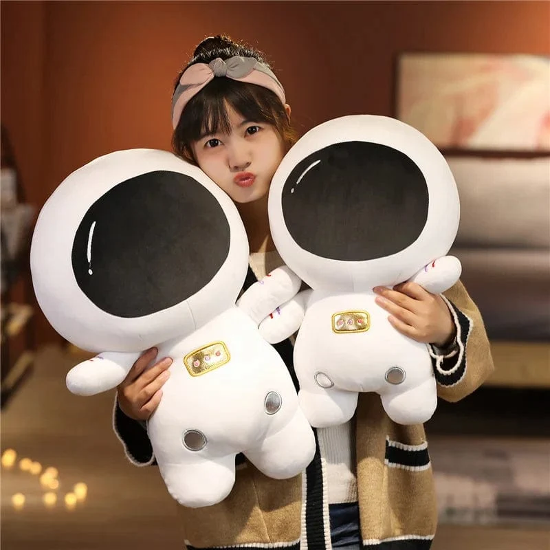 Gefüllte superweiche, einzigartige Kosmonauten-Plüschtiere, schönes Weltraum-Astronauten-Cartoon-Peluche-Kissen für Kinder, Babys, Jungen, Geburtstagsgeschenke