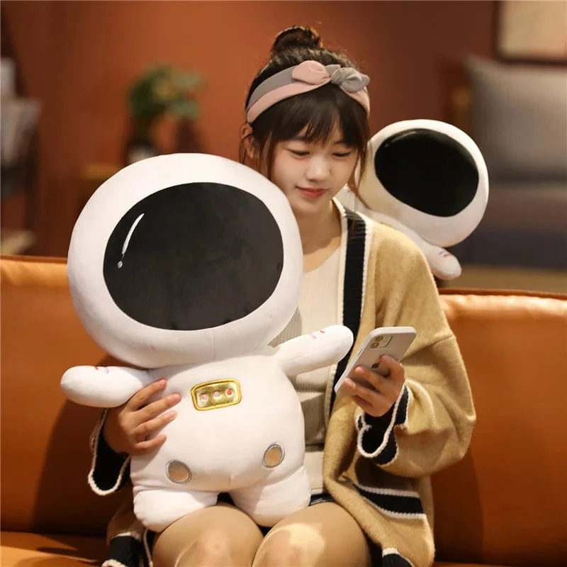 Gefüllte superweiche, einzigartige Kosmonauten-Plüschtiere, schönes Weltraum-Astronauten-Cartoon-Peluche-Kissen für Kinder, Babys, Jungen, Geburtstagsgeschenke