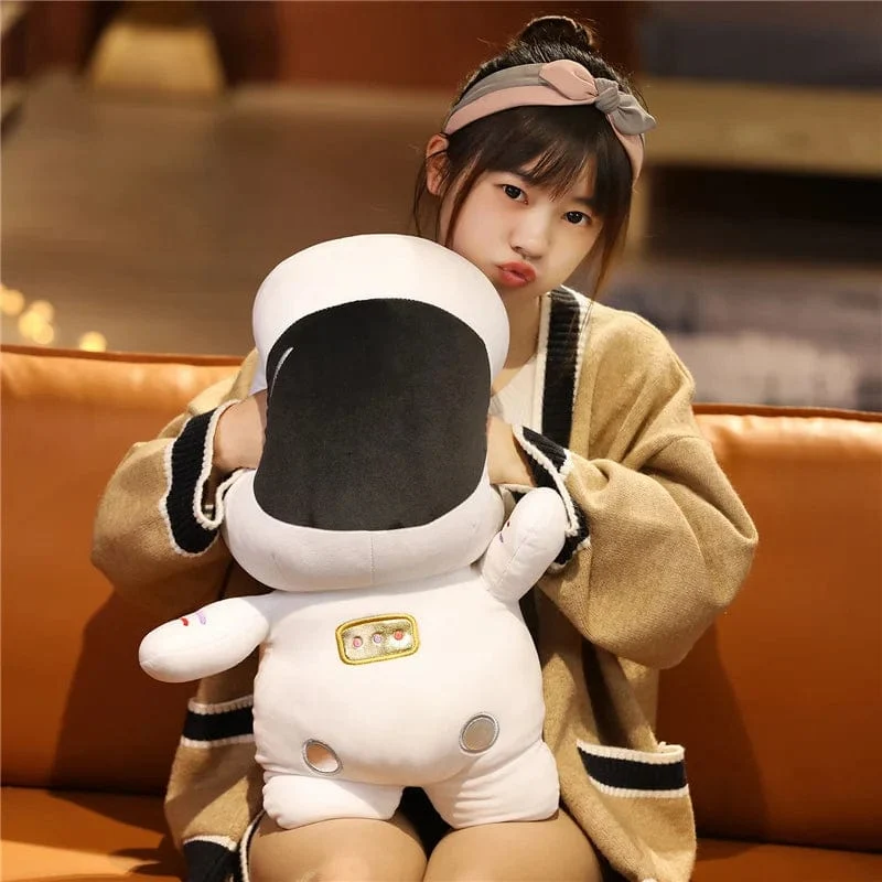 Gefüllte superweiche, einzigartige Kosmonauten-Plüschtiere, schönes Weltraum-Astronauten-Cartoon-Peluche-Kissen für Kinder, Babys, Jungen, Geburtstagsgeschenke