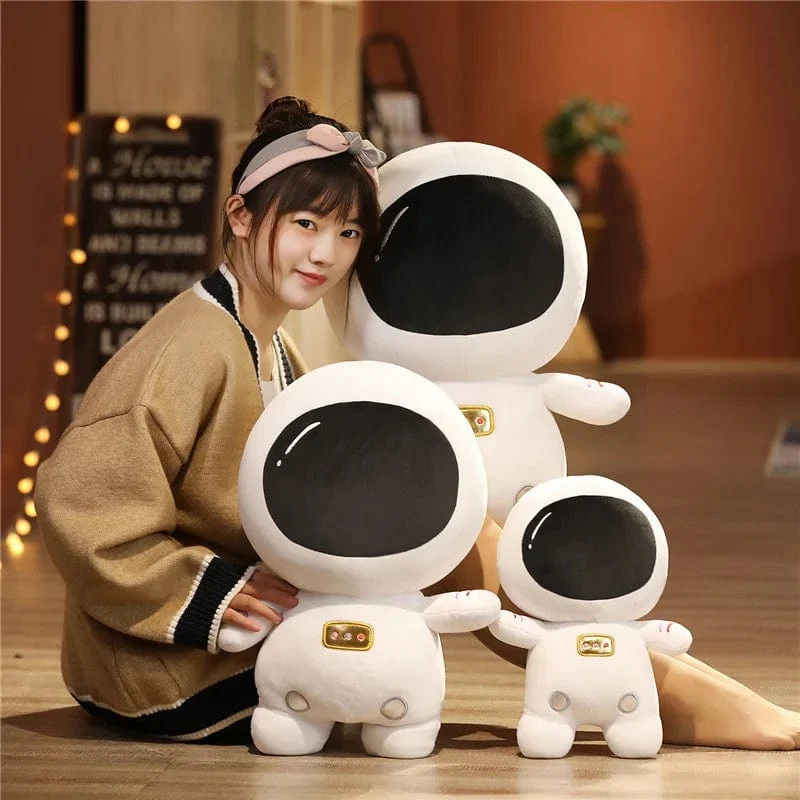 Gefüllte superweiche, einzigartige Kosmonauten-Plüschtiere, schönes Weltraum-Astronauten-Cartoon-Peluche-Kissen für Kinder, Babys, Jungen, Geburtstagsgeschenke