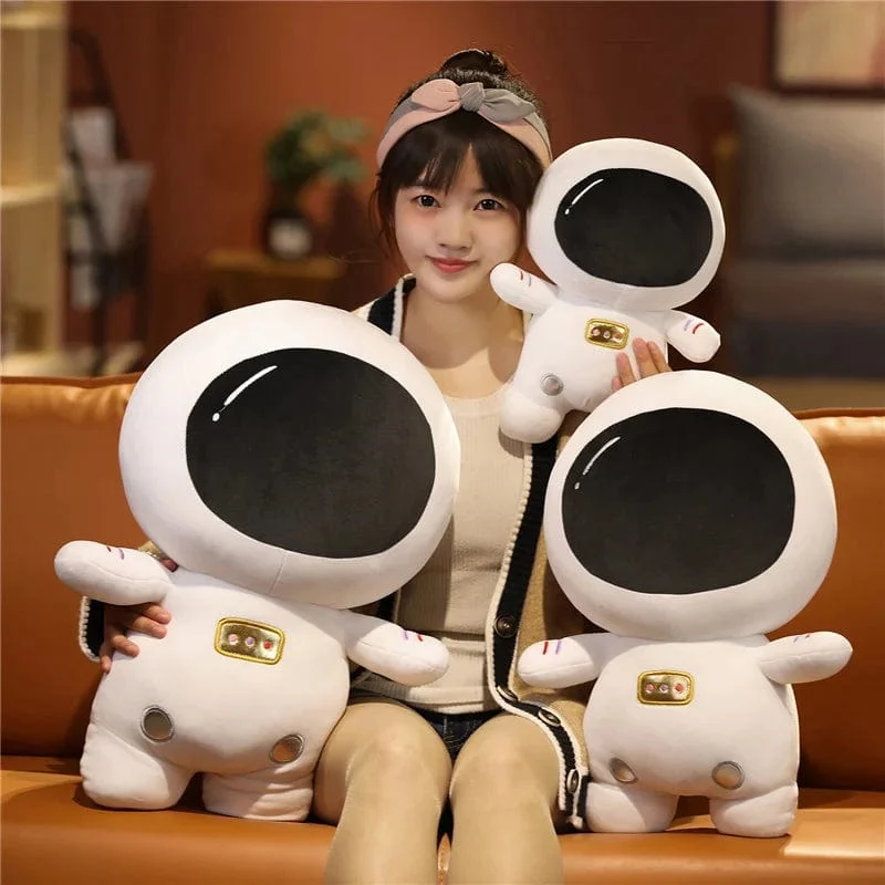 Gefüllte superweiche, einzigartige Kosmonauten-Plüschtiere, schönes Weltraum-Astronauten-Cartoon-Peluche-Kissen für Kinder, Babys, Jungen, Geburtstagsgeschenke