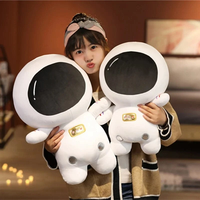 Gefüllte superweiche, einzigartige Kosmonauten-Plüschtiere, schönes Weltraum-Astronauten-Cartoon-Peluche-Kissen für Kinder, Babys, Jungen, Geburtstagsgeschenke