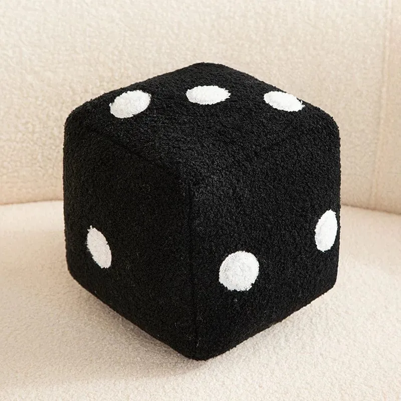 Würfelkissen, Plüsch-Würfelkissen, Umarmungskissen, gefülltes Plüschspielzeug, Spielrequisiten, Auto-Innendekoration, Heimdekoration, Partyzubehör
