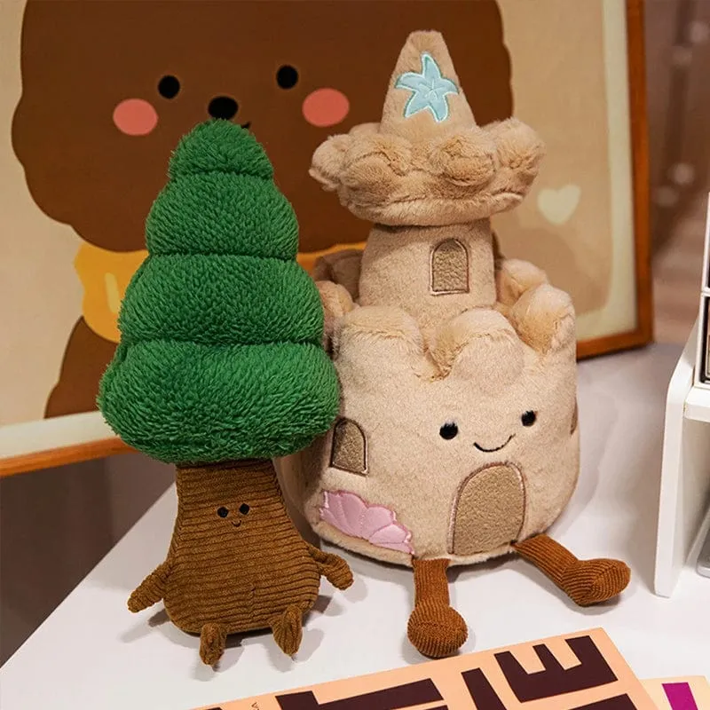 Kawaii Gefüllte weiche Plüschpflanzen Lebensechte Topfpflanze Ramen Essen Plüschpuppe Kiefernnudeln Bunker Prinzessin Schloss Kissen Spielzeug