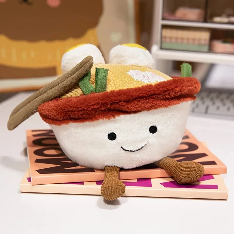 Kawaii Gefüllte weiche Plüschpflanzen Lebensechte Topfpflanze Ramen Essen Plüschpuppe Kiefernnudeln Bunker Prinzessin Schloss Kissen Spielzeug