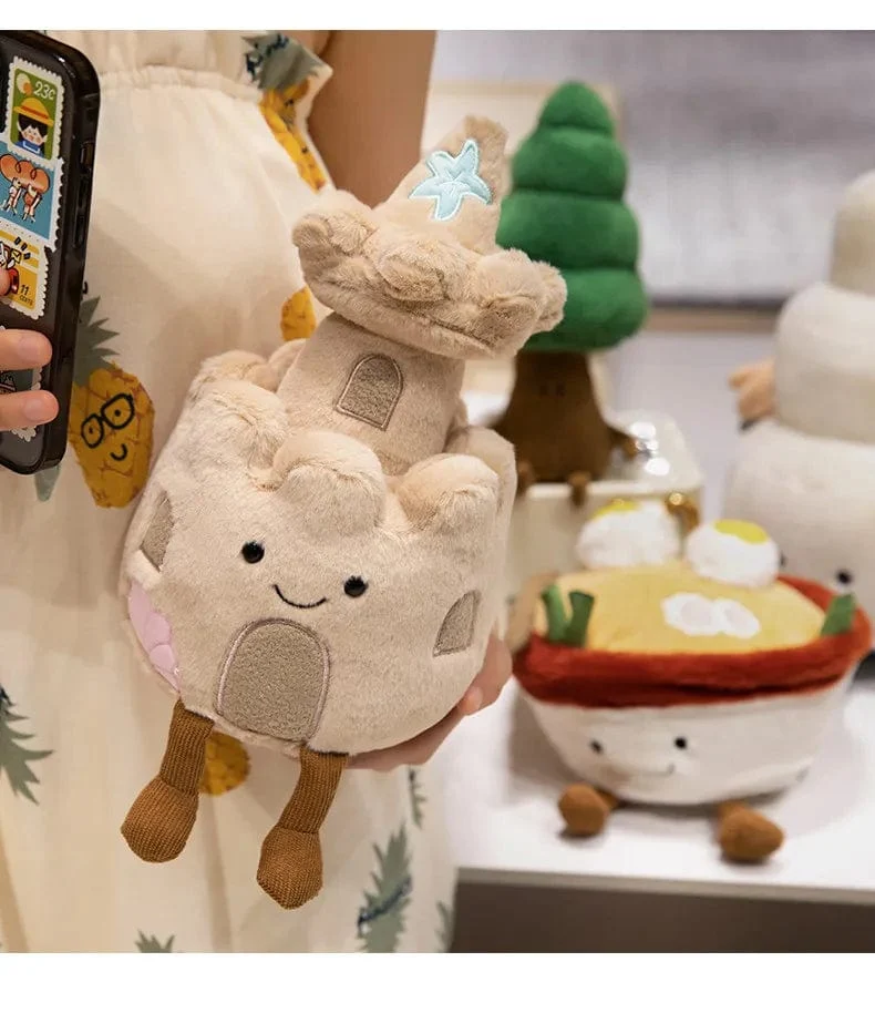 Kawaii Gefüllte weiche Plüschpflanzen Lebensechte Topfpflanze Ramen Essen Plüschpuppe Kiefernnudeln Bunker Prinzessin Schloss Kissen Spielzeug