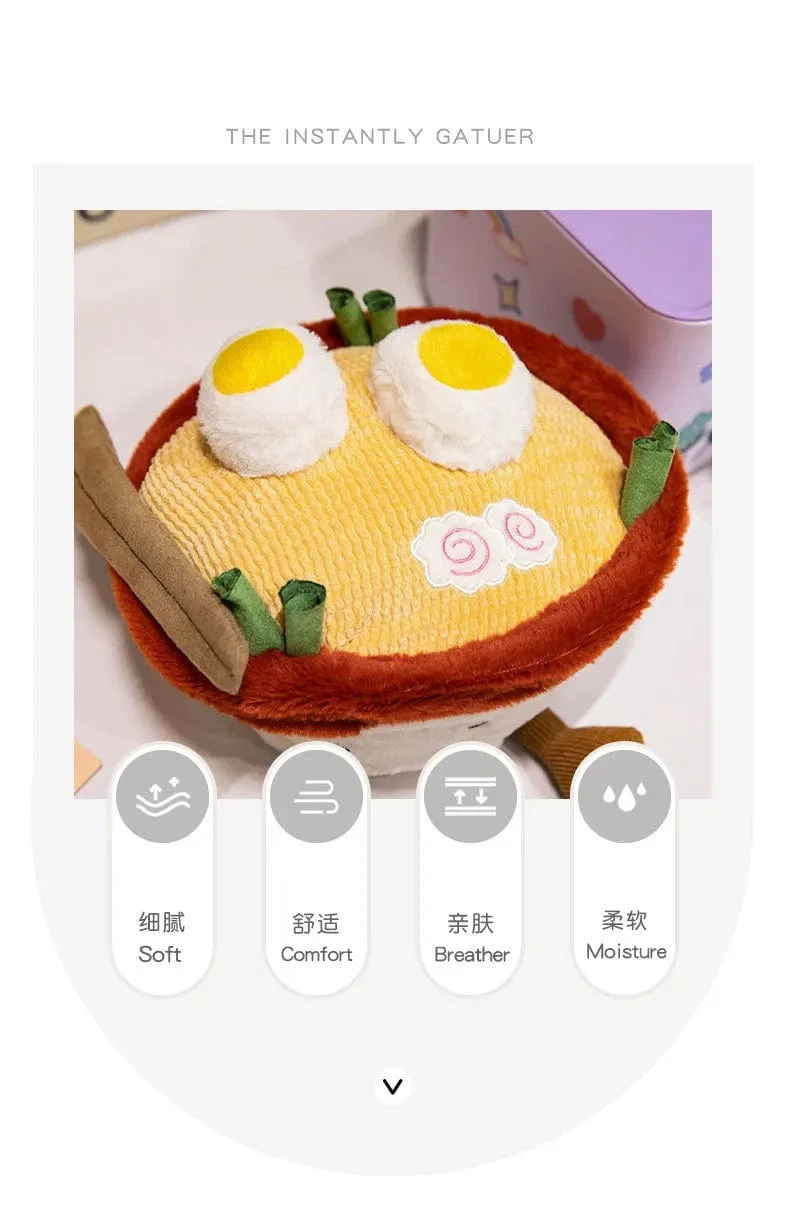 Kawaii Gefüllte weiche Plüschpflanzen Lebensechte Topfpflanze Ramen Essen Plüschpuppe Kiefernnudeln Bunker Prinzessin Schloss Kissen Spielzeug