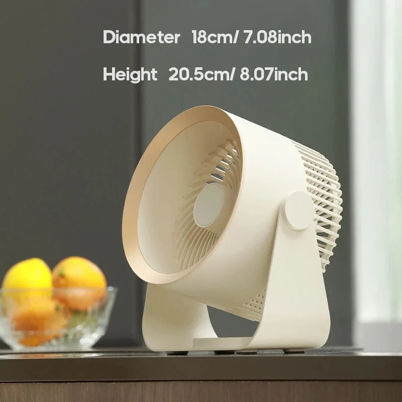 KINSCOTER Multifunktionaler elektrischer Ventilator-Umwälzventilator, kabellos, tragbar, leiser Ventilator für Zuhause, Schreibtisch, Wand, Deckenventilator, Luftkühler