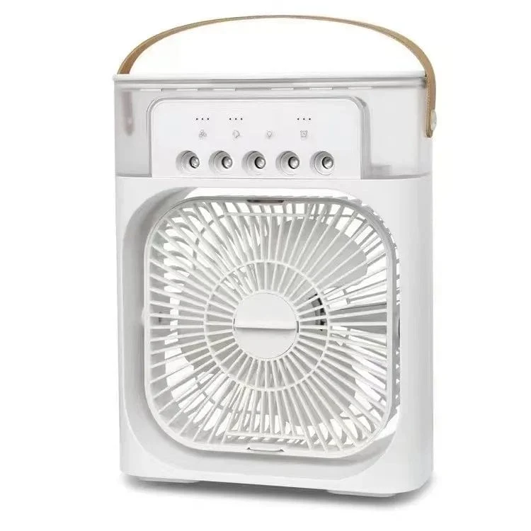 Tragbarer Luftbefeuchter-Ventilator, Klimaanlage, kleiner Haushaltsluftkühler, Hydrocooling, tragbare Lufteinstellung für das Büro, 3-Gang-Ventilator