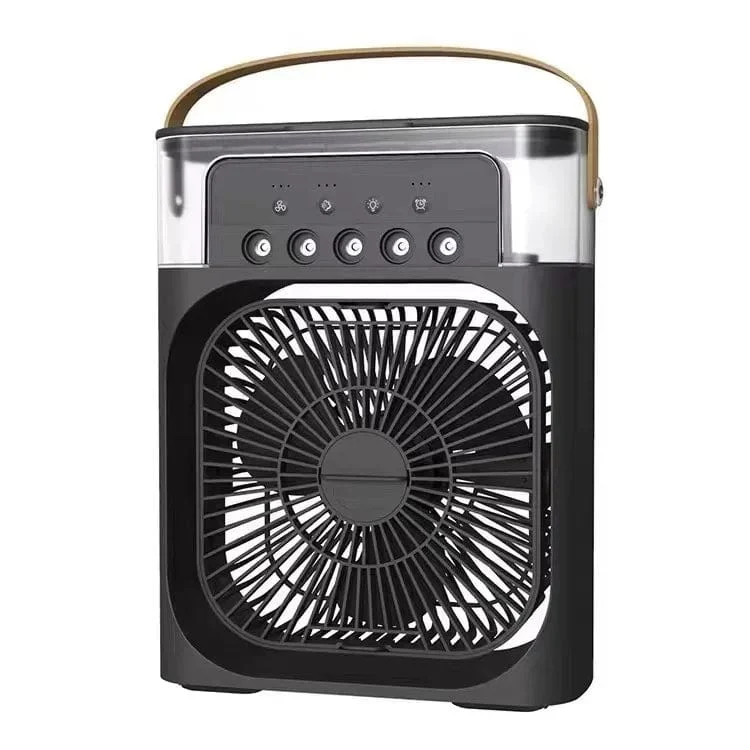 Tragbarer Luftbefeuchter-Ventilator, Klimaanlage, kleiner Haushaltsluftkühler, Hydrocooling, tragbare Lufteinstellung für das Büro, 3-Gang-Ventilator