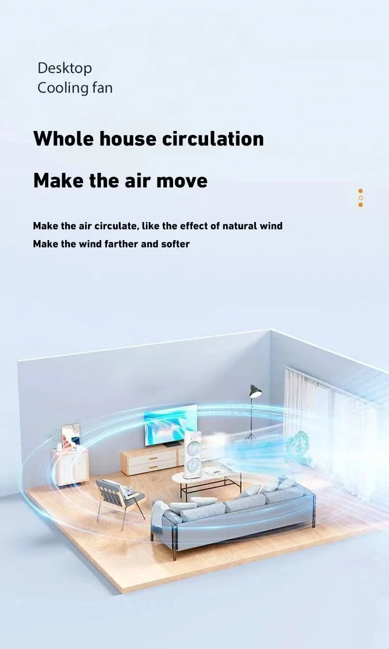 Xiaomi Neuer Sprüh-Klimaanlagenlüfter Grenzüberschreitender Kältelüfter Tragbarer Haushaltslüfter Desktop-Minilüfter mit Licht