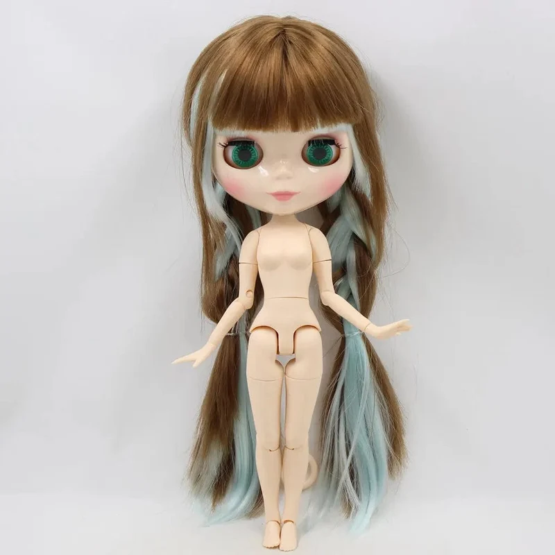 ICY DBS Blyth Puppe Nr. BL0623/6909 Braunes Mix-Blauhaar weiße Haut Joint Body Neo 1/6 Anime ob24