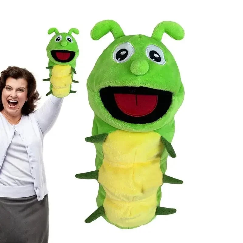 Handpuppen Kinderspielzeug Plüsch Insekten Tier Raupe Marienkäfer Handpuppen Puppe Familie Geschichtenerzählen Rollenspiele Fingerspielzeug
