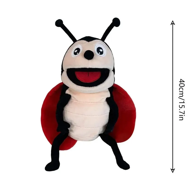 Handpuppen Kinderspielzeug Plüsch Insekten Tier Raupe Marienkäfer Handpuppen Puppe Familie Geschichtenerzählen Rollenspiele Fingerspielzeug