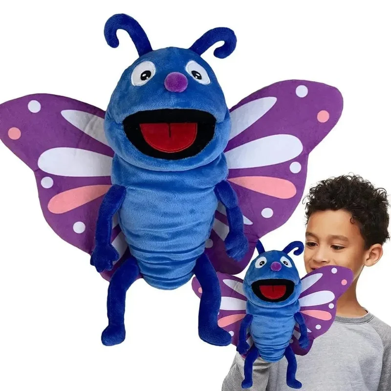 Handpuppen Kinderspielzeug Plüsch Insekten Tier Raupe Marienkäfer Handpuppen Puppe Familie Geschichtenerzählen Rollenspiele Fingerspielzeug
