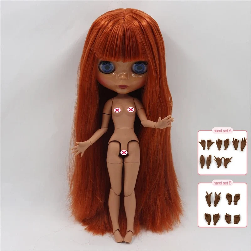 ICY DBS Blyth puppe joint körper weiß haut schwarz haut dunkle haut DIY Machen up spezielle preis geben hand set AB mädchen geschenk