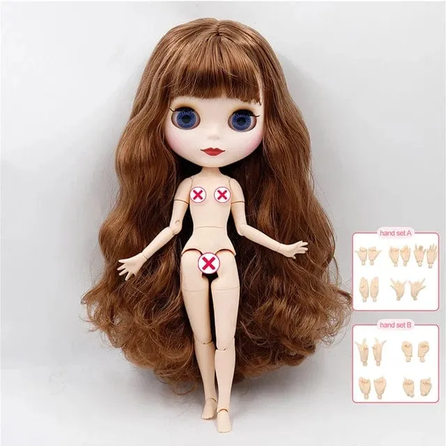 ICY DBS Blyth puppe joint körper weiß haut schwarz haut dunkle haut DIY Machen up spezielle preis geben hand set AB mädchen geschenk