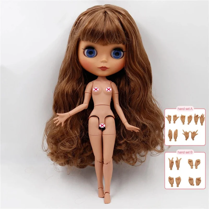 ICY DBS Blyth puppe joint körper weiß haut schwarz haut dunkle haut DIY Machen up spezielle preis geben hand set AB mädchen geschenk