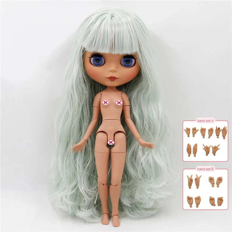 ICY DBS Blyth puppe joint körper weiß haut schwarz haut dunkle haut DIY Machen up spezielle preis geben hand set AB mädchen geschenk