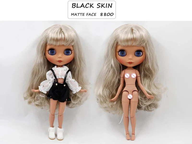 ICY DBS Blyth puppe joint körper weiß haut schwarz haut dunkle haut DIY Machen up spezielle preis geben hand set AB mädchen geschenk