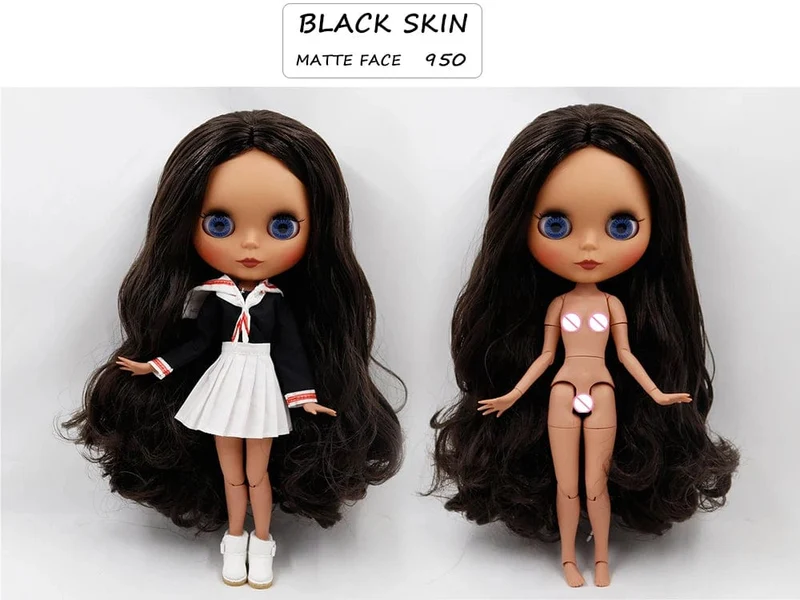 ICY DBS Blyth puppe joint körper weiß haut schwarz haut dunkle haut DIY Machen up spezielle preis geben hand set AB mädchen geschenk