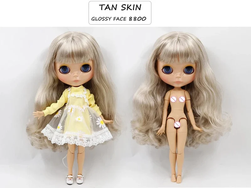 ICY DBS Blyth puppe joint körper weiß haut schwarz haut dunkle haut DIY Machen up spezielle preis geben hand set AB mädchen geschenk
