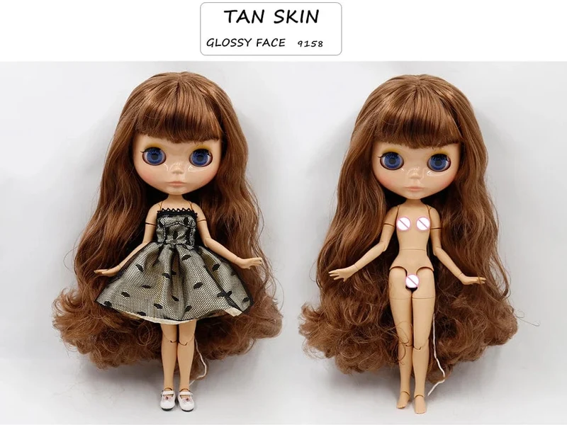 ICY DBS Blyth puppe joint körper weiß haut schwarz haut dunkle haut DIY Machen up spezielle preis geben hand set AB mädchen geschenk