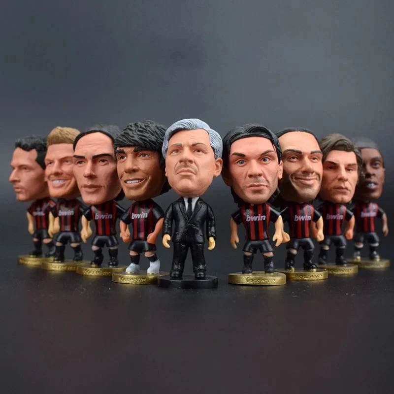 6.5 cm große KAKA Pirlo Maldini Inzaghi Nesta 2.5 Zoll AC2021 Aktivitätspuppe