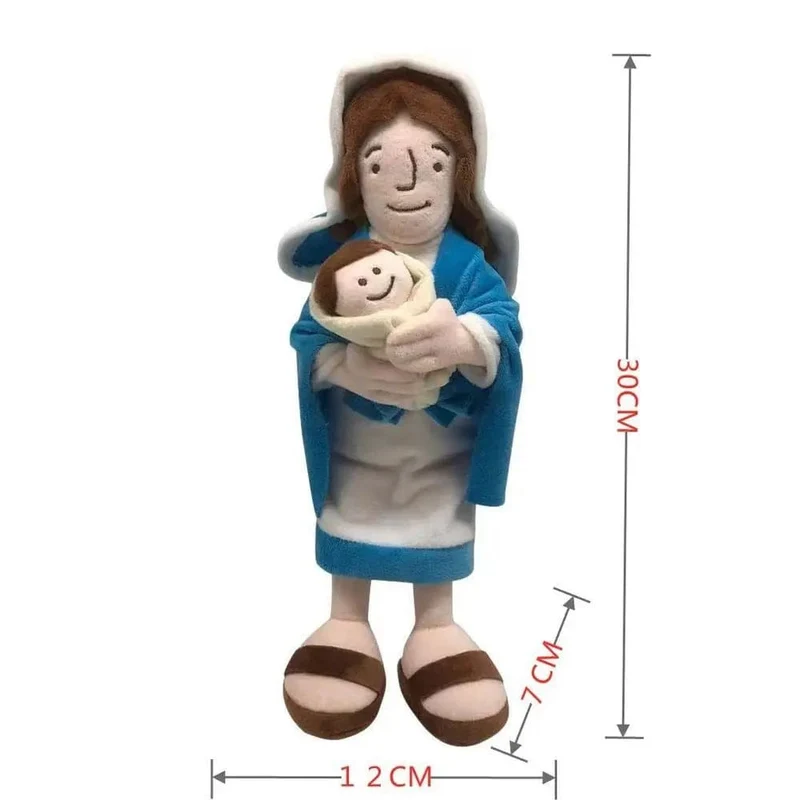 Christus Religiöse Heimdekoration Jungfrau Maria Pädagogische Puppe Jungfrau Maria Plüschtier Plüschkissen Jesus Plüschpuppe Stofftier