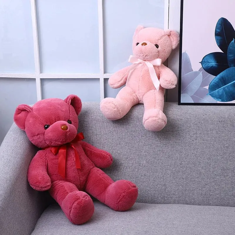 Niedlicher Teddybär Plüsch weich ausgestopfter Bär Tierspielzeug Plüschtier Kawaii Katze Baby Schlafspielzeug Wohnkultur für Kinder Mädchen Geschenke