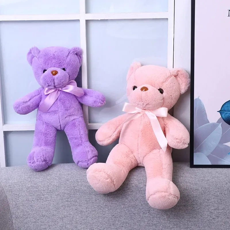 Niedlicher Teddybär Plüsch weich ausgestopfter Bär Tierspielzeug Plüschtier Kawaii Katze Baby Schlafspielzeug Wohnkultur für Kinder Mädchen Geschenke