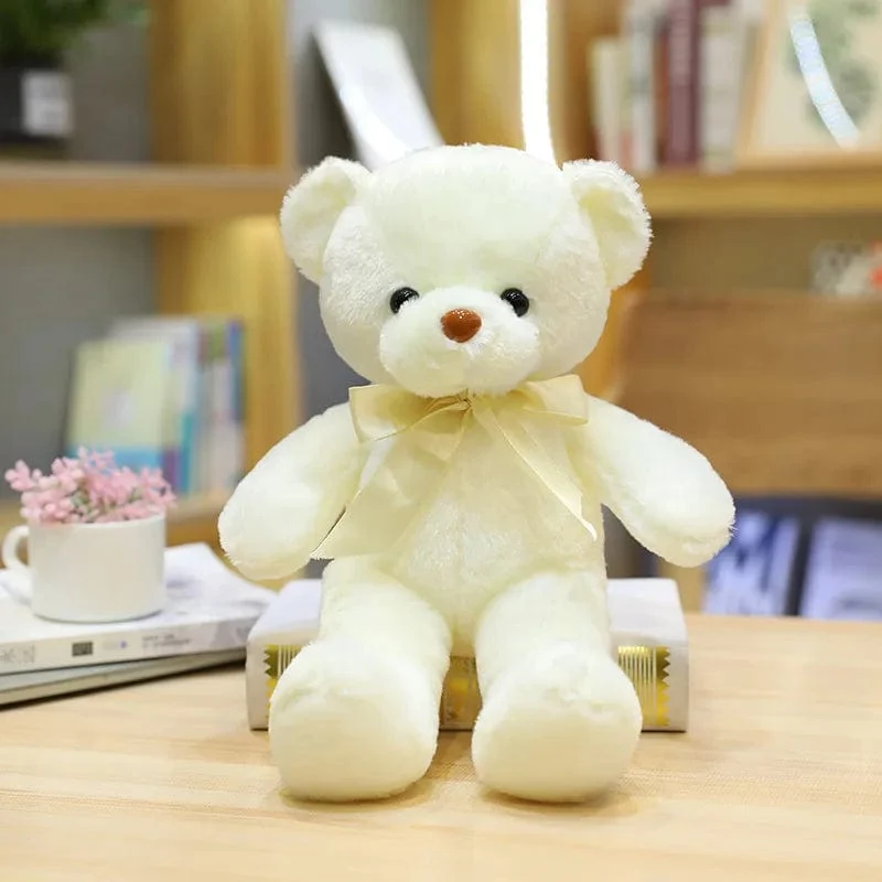 Niedlicher Teddybär Plüsch weich ausgestopfter Bär Tierspielzeug Plüschtier Kawaii Katze Baby Schlafspielzeug Wohnkultur für Kinder Mädchen Geschenke