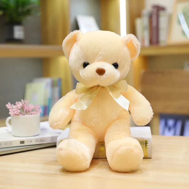 Niedlicher Teddybär Plüsch weich ausgestopfter Bär Tierspielzeug Plüschtier Kawaii Katze Baby Schlafspielzeug Wohnkultur für Kinder Mädchen Geschenke