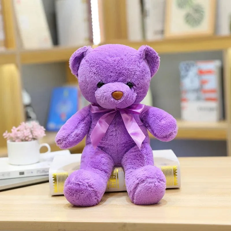 Niedlicher Teddybär Plüsch weich ausgestopfter Bär Tierspielzeug Plüschtier Kawaii Katze Baby Schlafspielzeug Wohnkultur für Kinder Mädchen Geschenke
