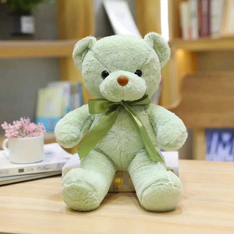 Niedlicher Teddybär Plüsch weich ausgestopfter Bär Tierspielzeug Plüschtier Kawaii Katze Baby Schlafspielzeug Wohnkultur für Kinder Mädchen Geschenke