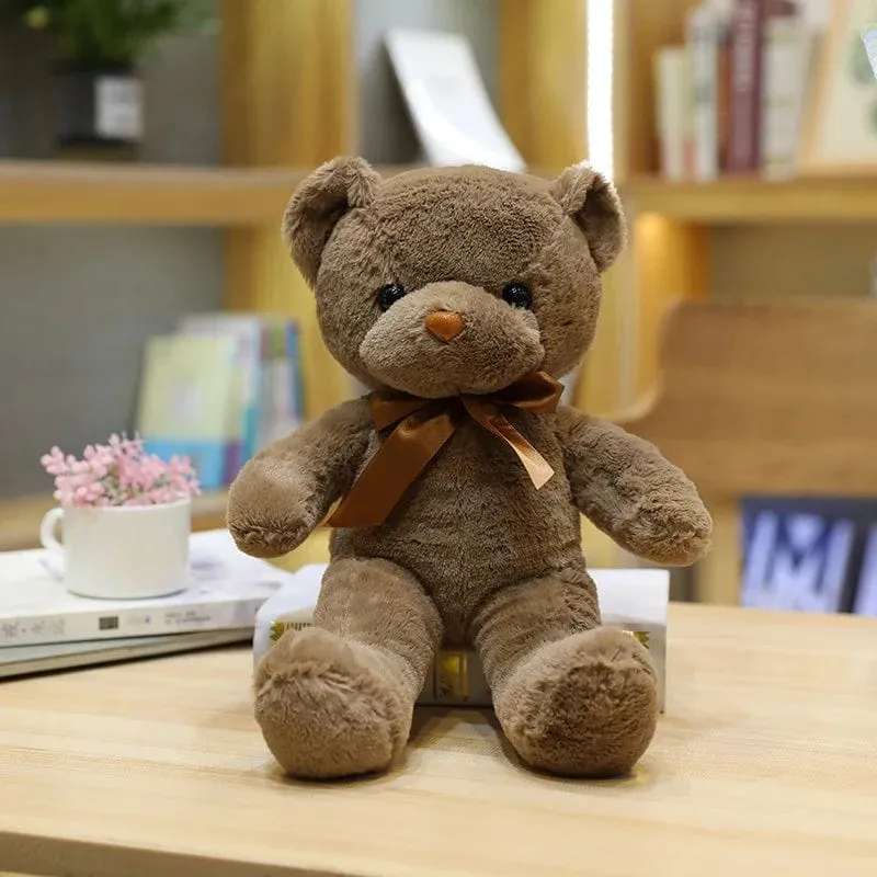 Niedlicher Teddybär Plüsch weich ausgestopfter Bär Tierspielzeug Plüschtier Kawaii Katze Baby Schlafspielzeug Wohnkultur für Kinder Mädchen Geschenke