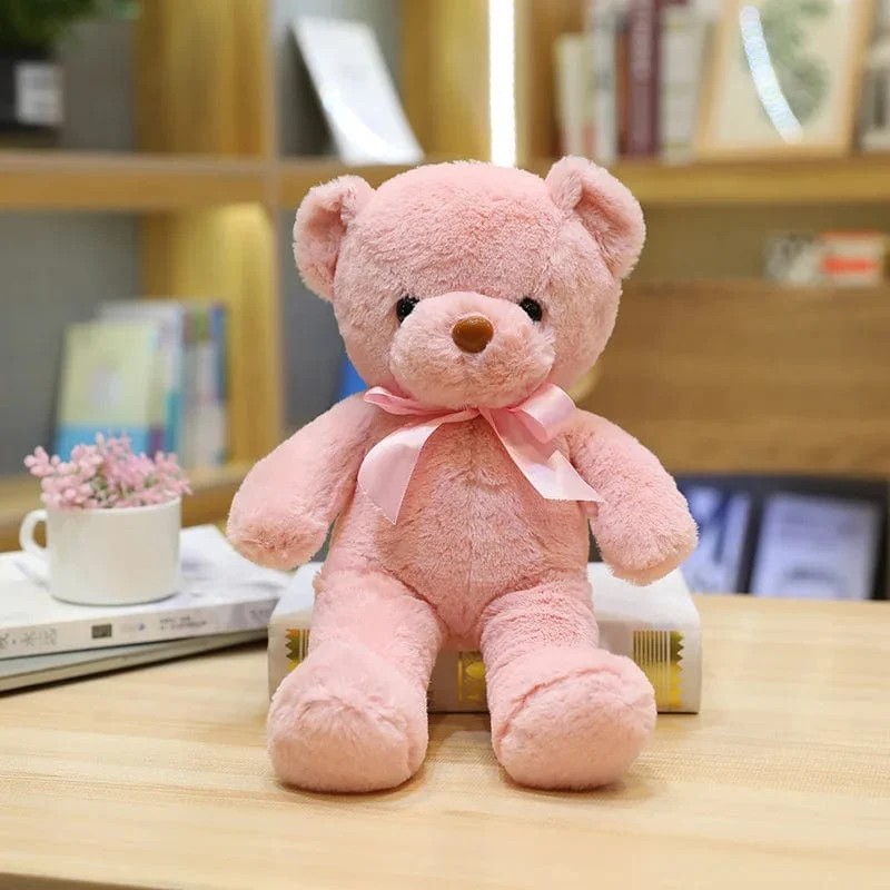 Niedlicher Teddybär Plüsch weich ausgestopfter Bär Tierspielzeug Plüschtier Kawaii Katze Baby Schlafspielzeug Wohnkultur für Kinder Mädchen Geschenke