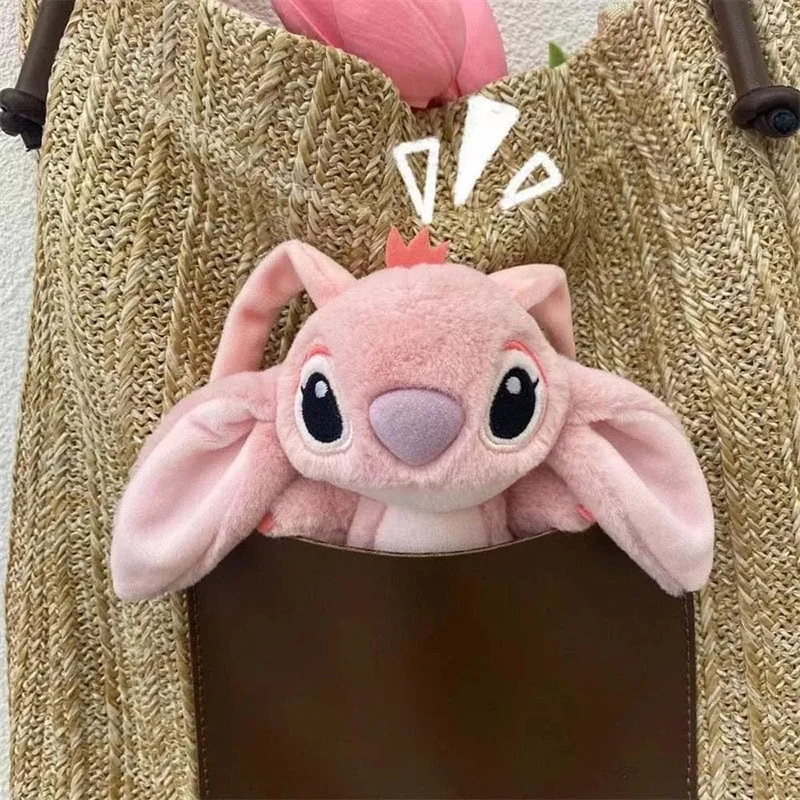 16 cm Disney Stitch Puppe Schlüsselanhänger Plüschtier Rucksack Anhänger Anime Lilo & Stitch Kinderspielzeug Weiche bequeme Stoffpuppe