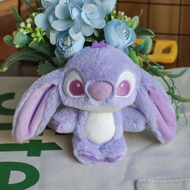 16 cm Disney Stitch Puppe Schlüsselanhänger Plüschtier Rucksack Anhänger Anime Lilo & Stitch Kinderspielzeug Weiche bequeme Stoffpuppe