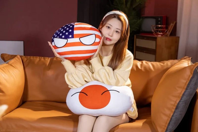 10/30/40cm Polandball Plüsch Puppe Countryball Country Ball Spielzeug Plüsch Anhänger Gefüllte Puppe Weihnachten Kinder Geschenk