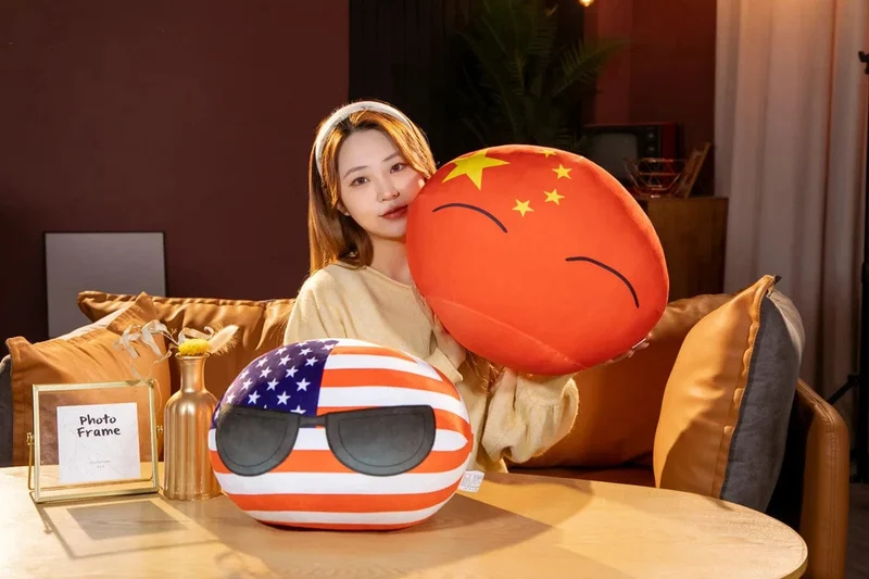 10/30/40cm Polandball Plüsch Puppe Countryball Country Ball Spielzeug Plüsch Anhänger Gefüllte Puppe Weihnachten Kinder Geschenk