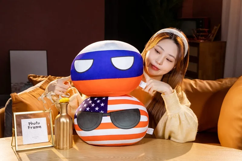 10/30/40cm Polandball Plüsch Puppe Countryball Country Ball Spielzeug Plüsch Anhänger Gefüllte Puppe Weihnachten Kinder Geschenk