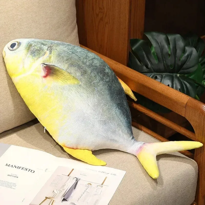 3D Simulation Fisch Plüsch Spielzeug Gefüllte Thunfisch Lachs Herbst Saury Zackenbarsch Plüsch Kissen Kreative Sofa Kissen Kissen Geschenk Kinder Spielzeug