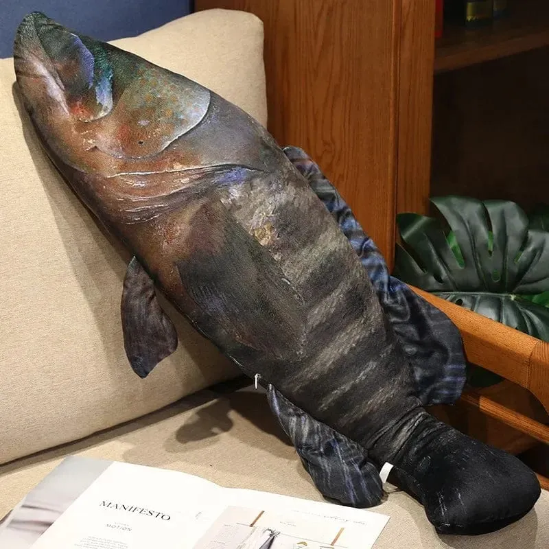 3D Simulation Fisch Plüsch Spielzeug Gefüllte Thunfisch Lachs Herbst Saury Zackenbarsch Plüsch Kissen Kreative Sofa Kissen Kissen Geschenk Kinder Spielzeug